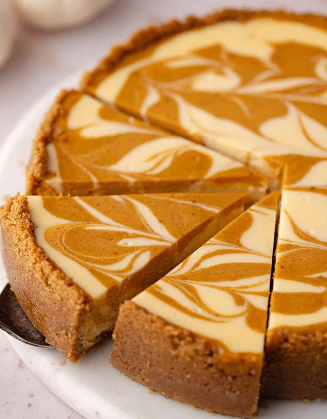 PUMPKIN CHEESECAKE.